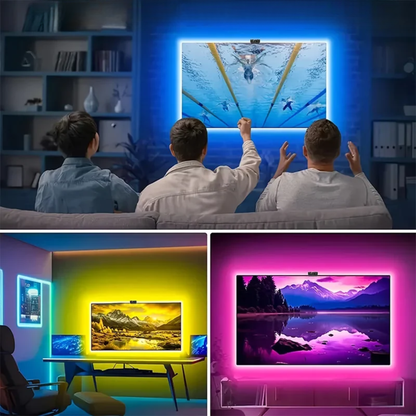 RGBIC-LED-Hintergrundbeleuchtung für Fernseher